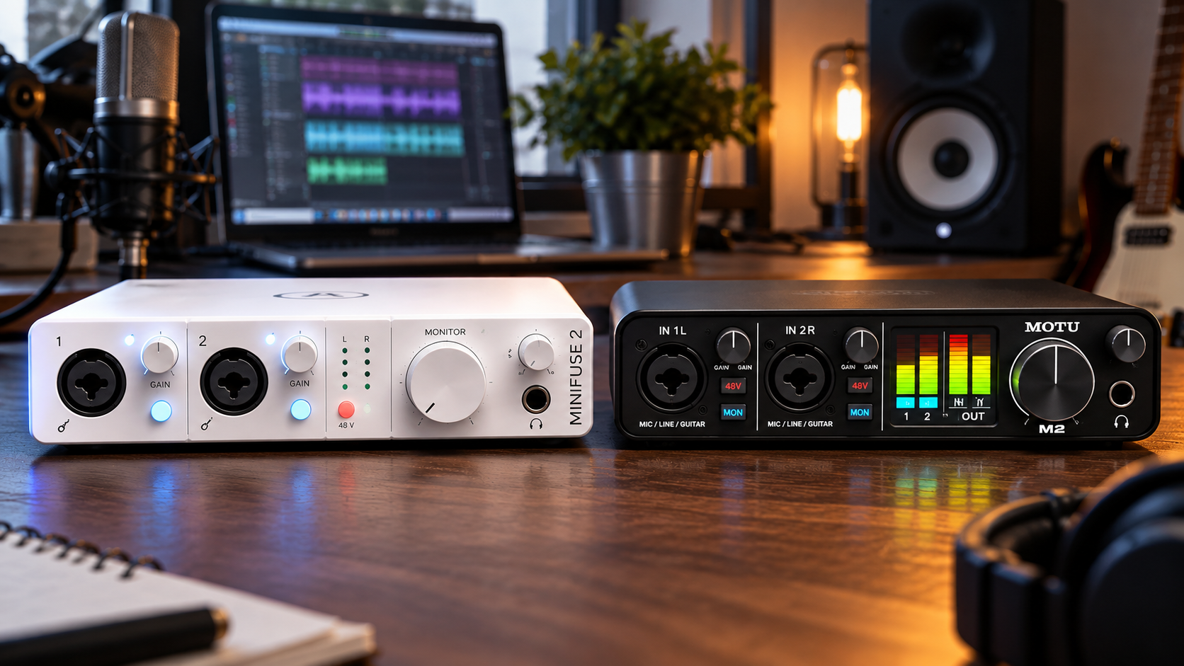 MiniFuse 2 vs MOTU M2: One Is Better for Your Studio