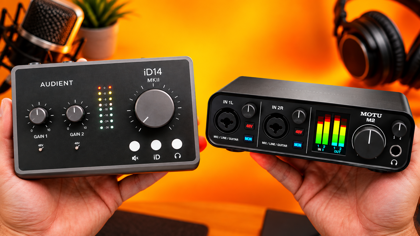 Audient iD14 MKII vs MOTU M2: Is Audient Worth It?