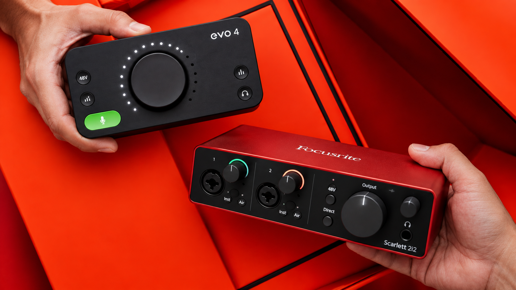 EVO 4 vs Scarlett 2i2: Your Recording Style Decides