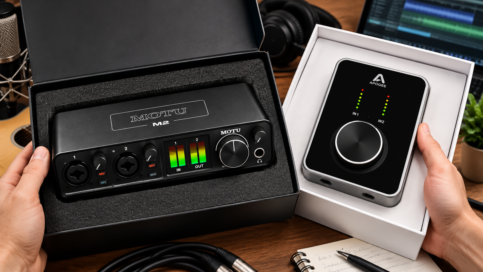 MOTU M2 vs Apogee Duet 3: The Smarter Buy?