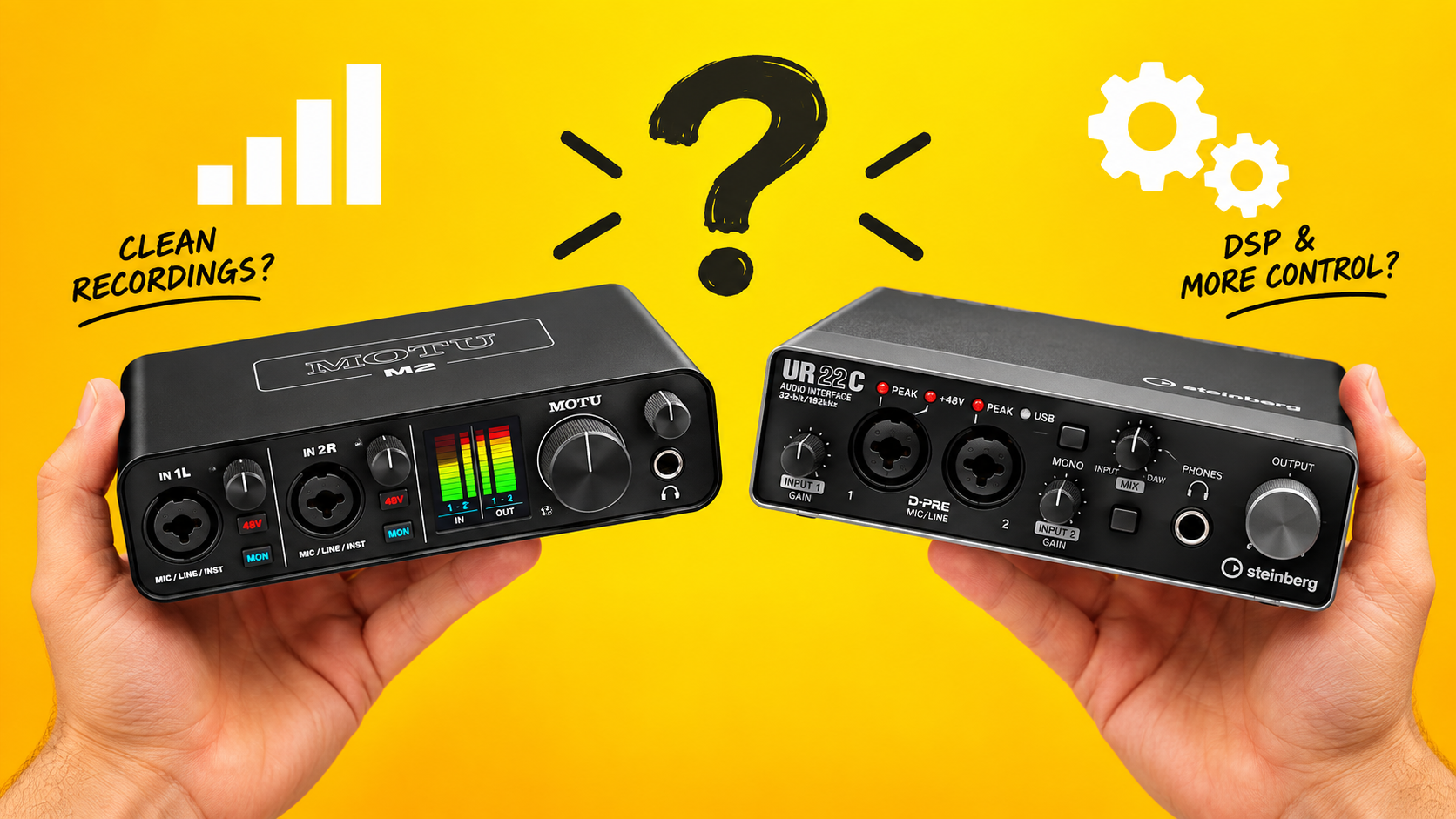 MOTU M2 vs Steinberg UR22C: Specs Hide the Real Difference