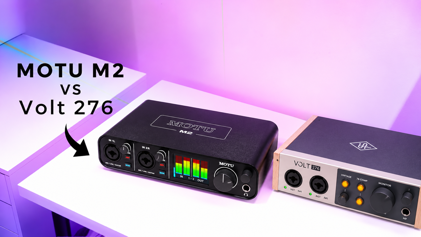 MOTU M2 vs Volt 276: Don’t Buy the Wrong One